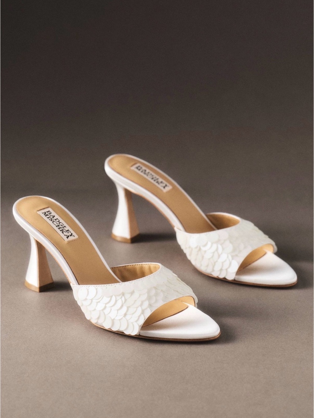Badgley Mischka Winika Sequin Heeled Sandals